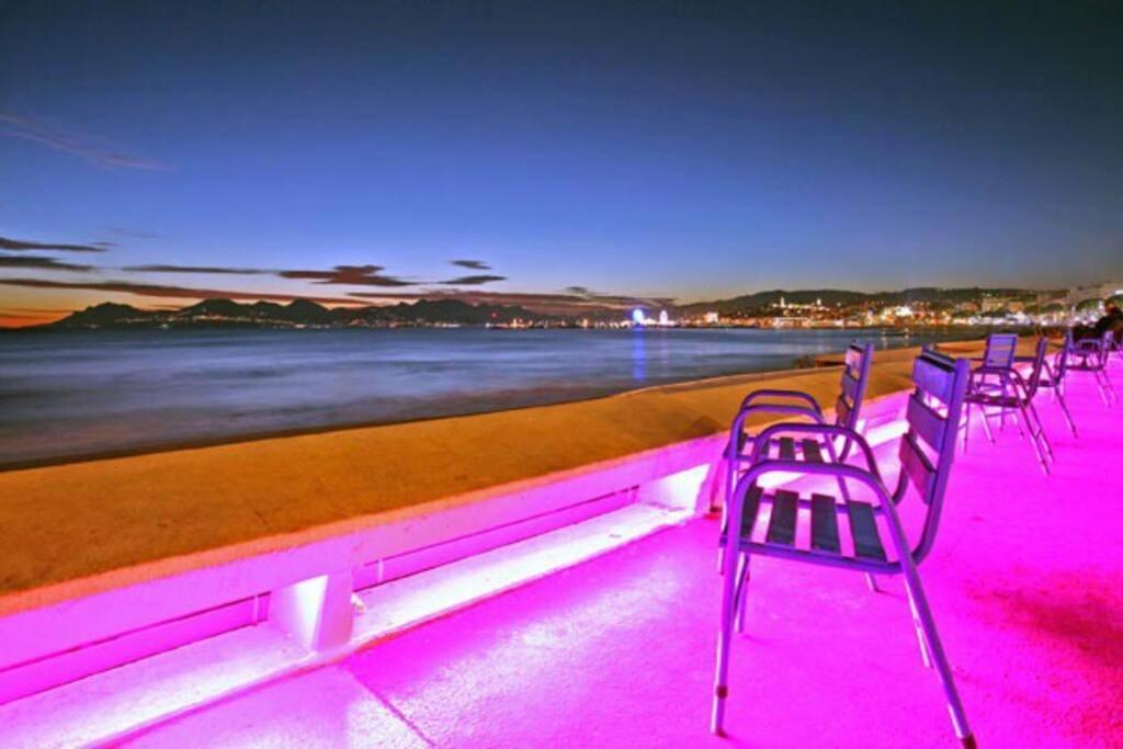 Cannes Palm Beach Parking, Clim, Wifi Plage 2' A Pieds Exteriör bild