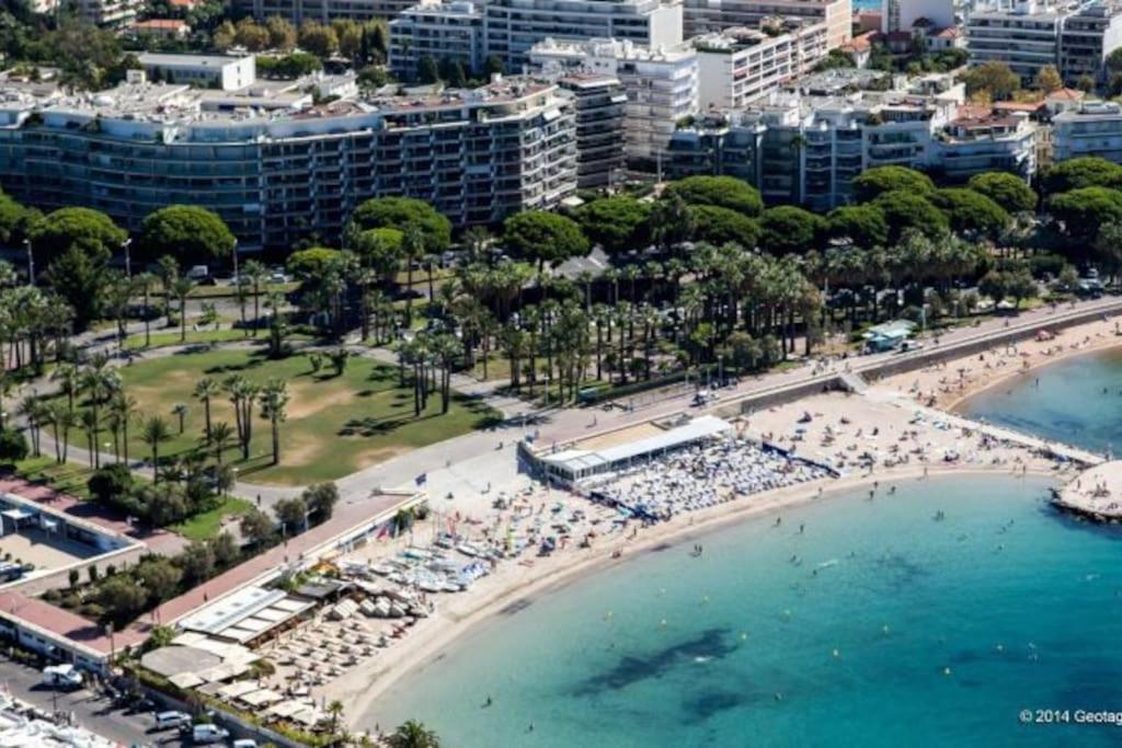Cannes Palm Beach Parking, Clim, Wifi Plage 2' A Pieds Exteriör bild